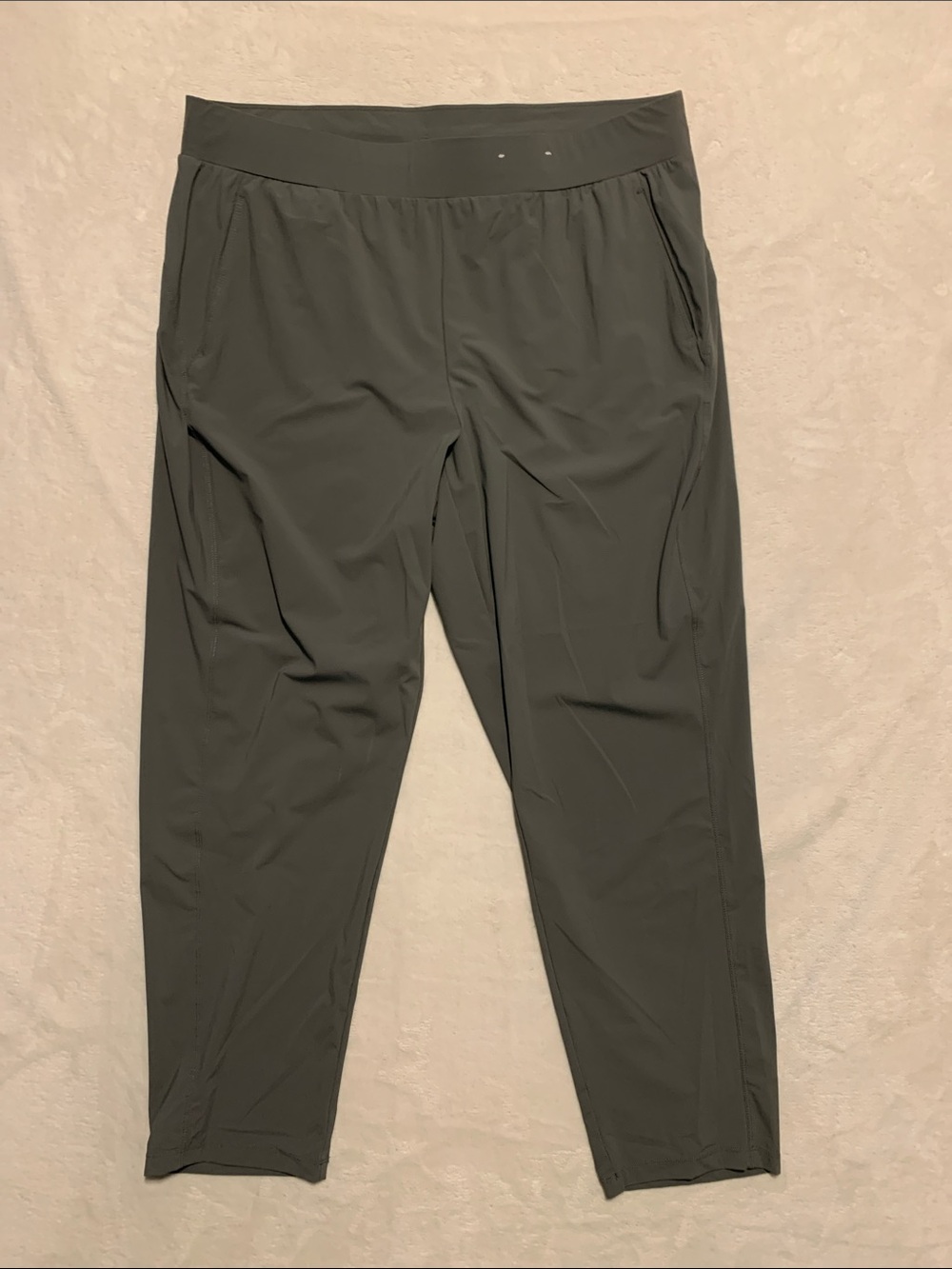 Stylus Womens gray XL Pull-On Pants Nylon blend drawstring